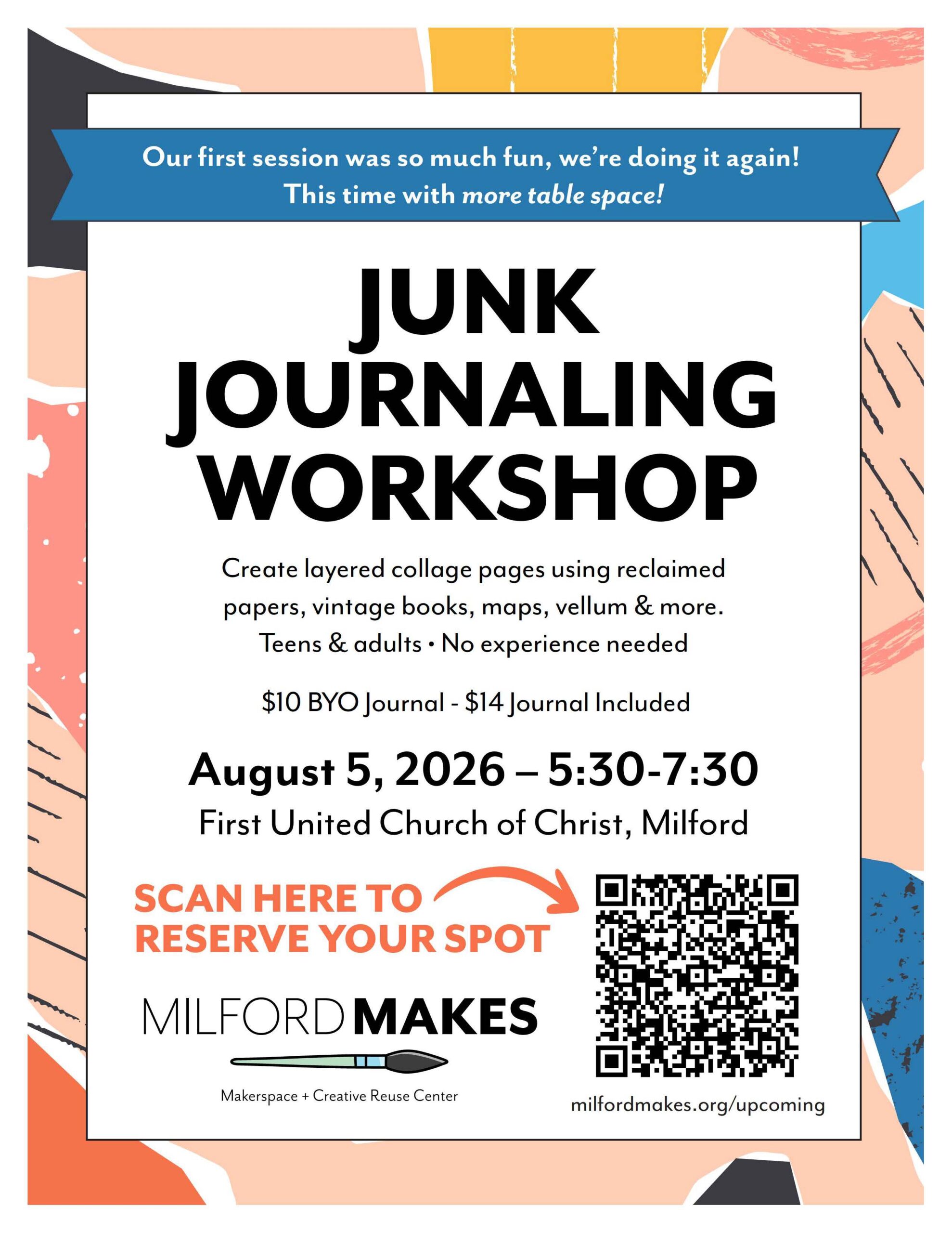 Junk Journaling Workshop with Milford Makes