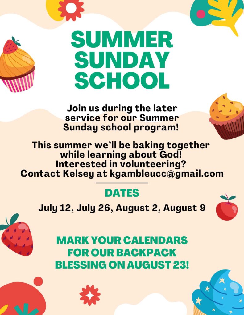 Summer Sunday School